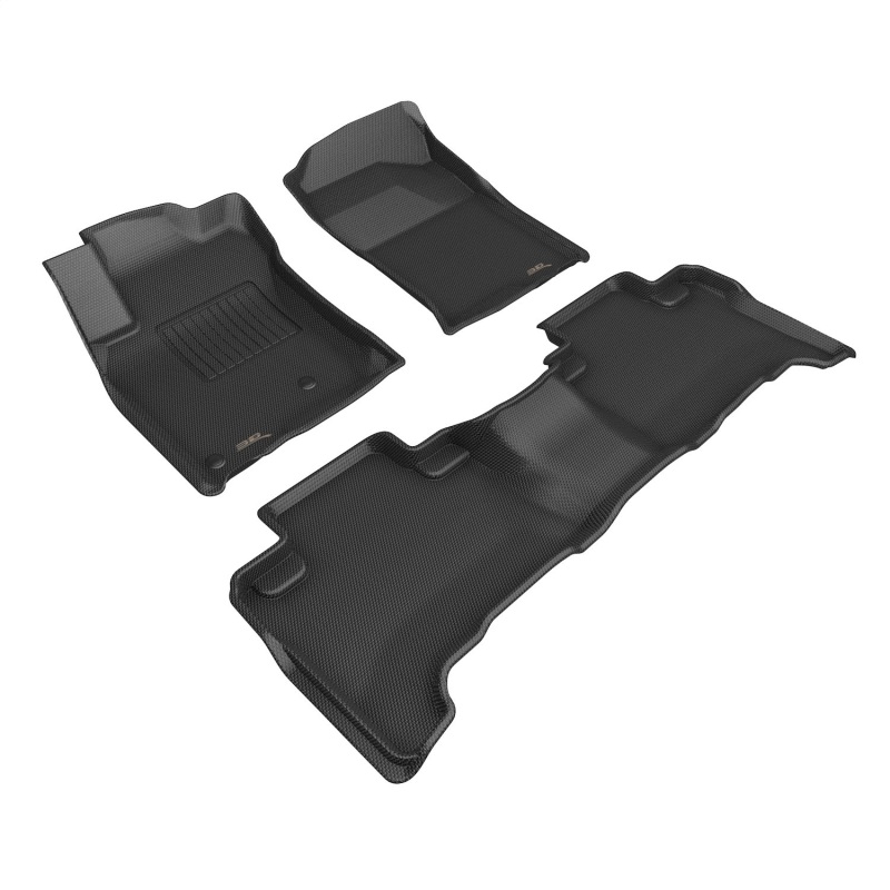 Lexus GX 470 Floor Mat Set - Full Set - 3D MAXpider - Kagu - Black - `03-`09